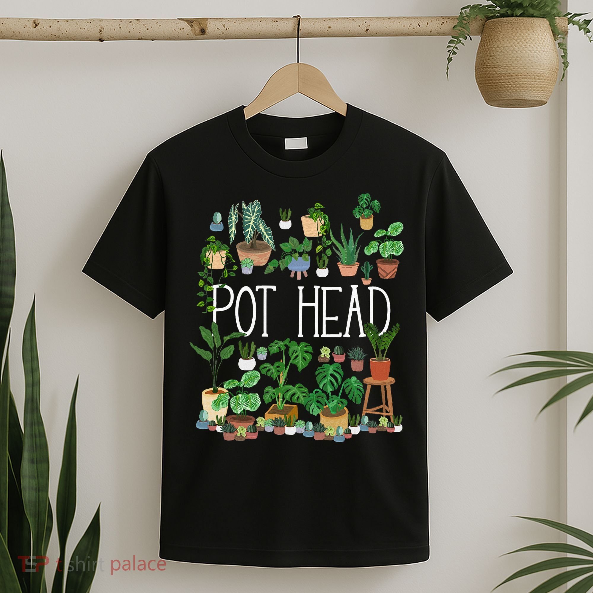 Gardening Potted Plant Lover Pot Head Gardener Garden T-Shirt