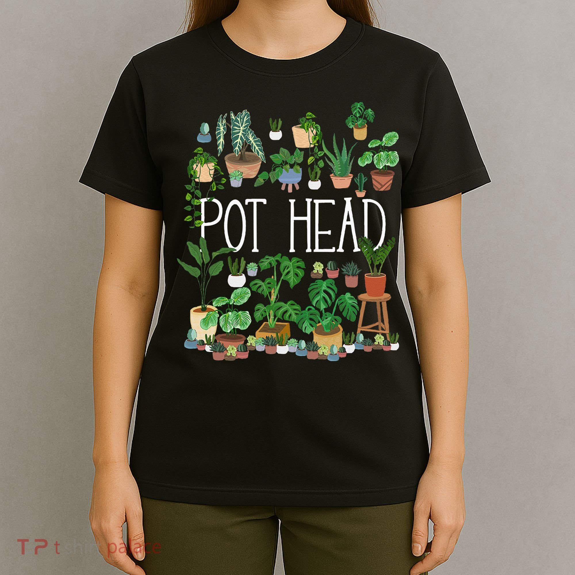 Gardening Potted Plant Lover Pot Head Gardener Garden T-Shirt