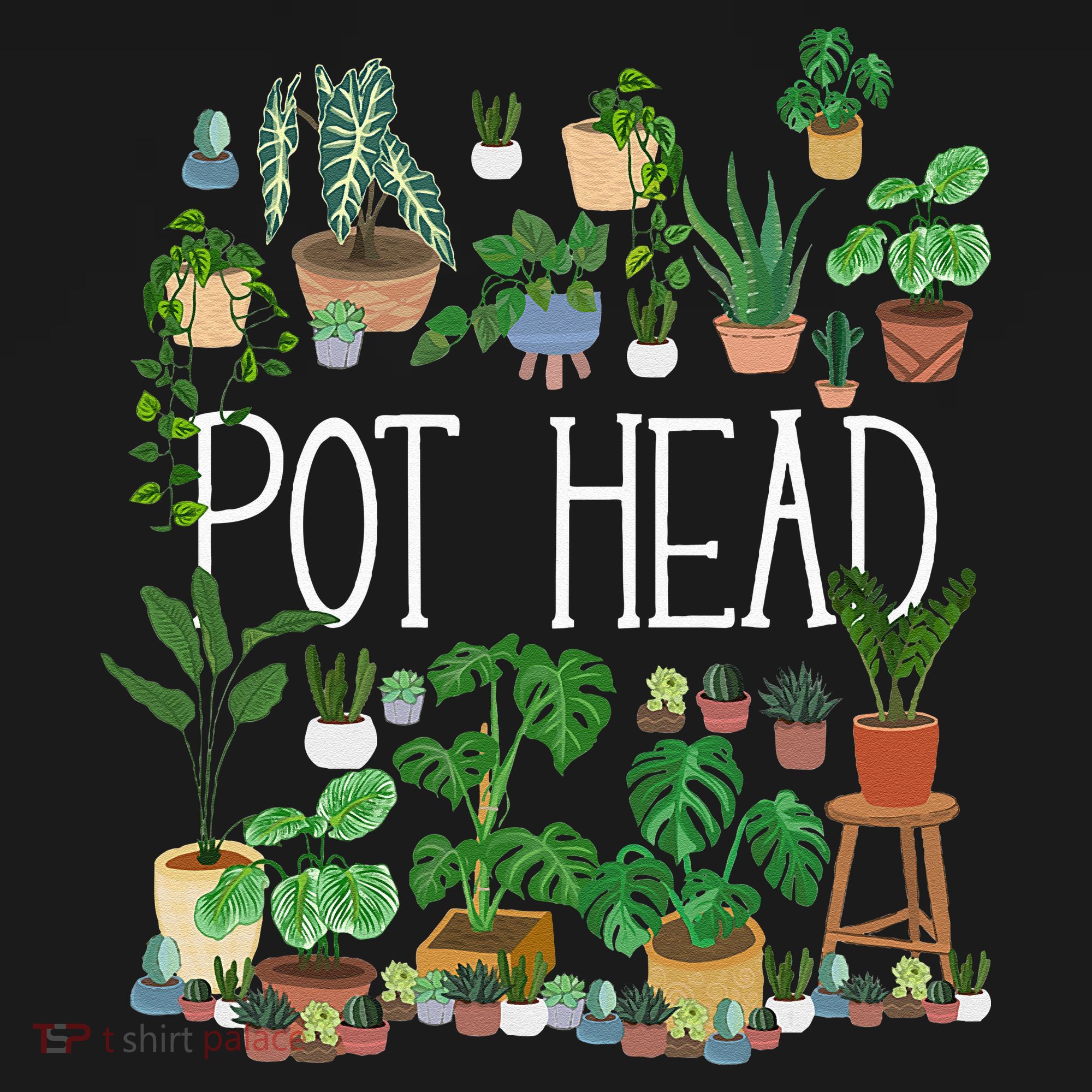 Gardening Potted Plant Lover Pot Head Gardener Garden T-Shirt