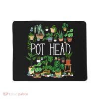 Gardening Potted Plant Lover Pot Head Gardener Garden Mousepad thumb 0