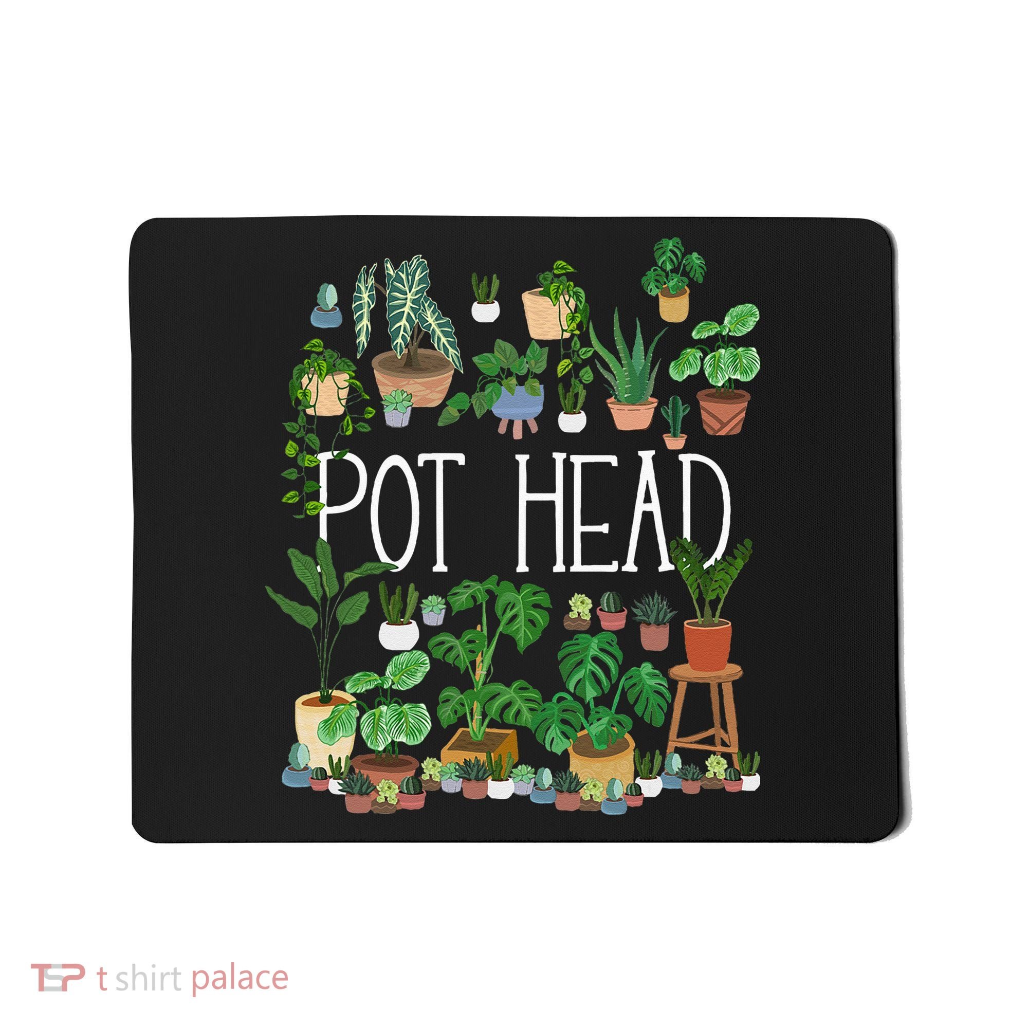 Gardening Potted Plant Lover Pot Head Gardener Garden Mousepad