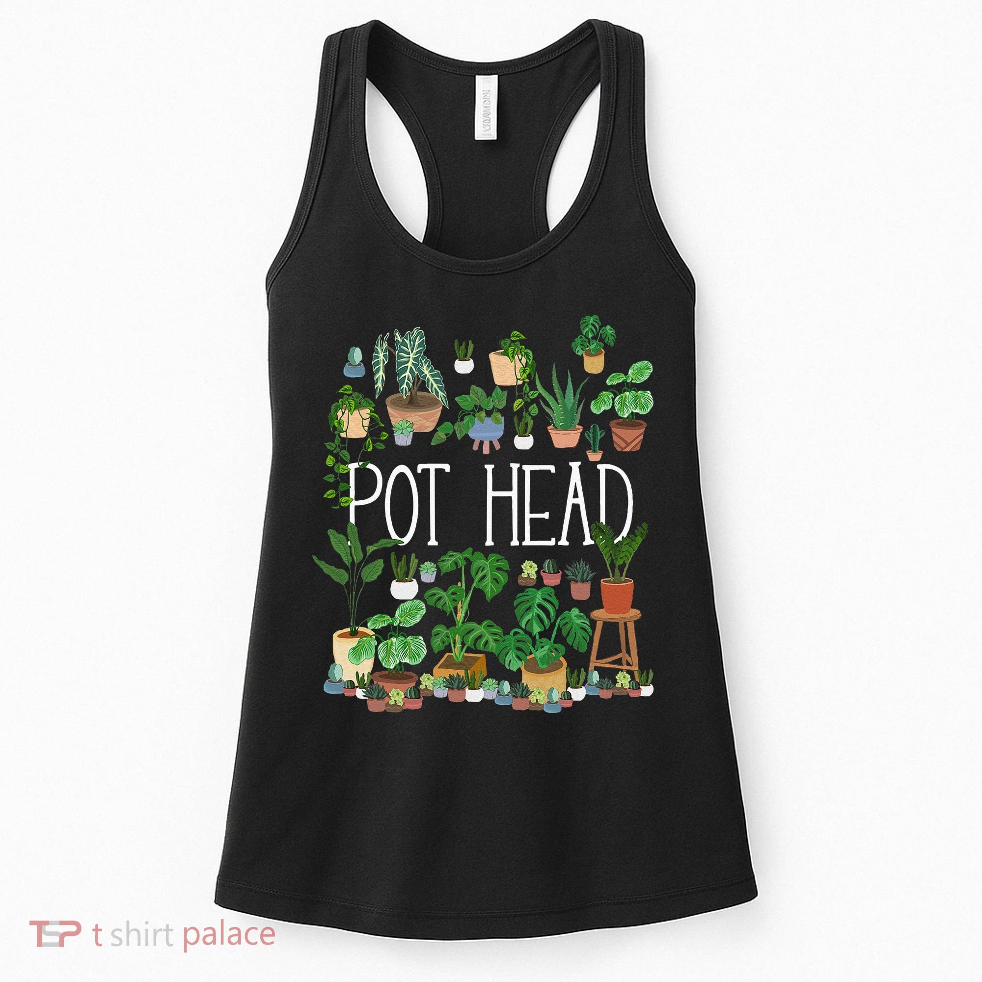 Gardening Potted Plant Lover Pot Head Gardener Garden Women's Tank Top