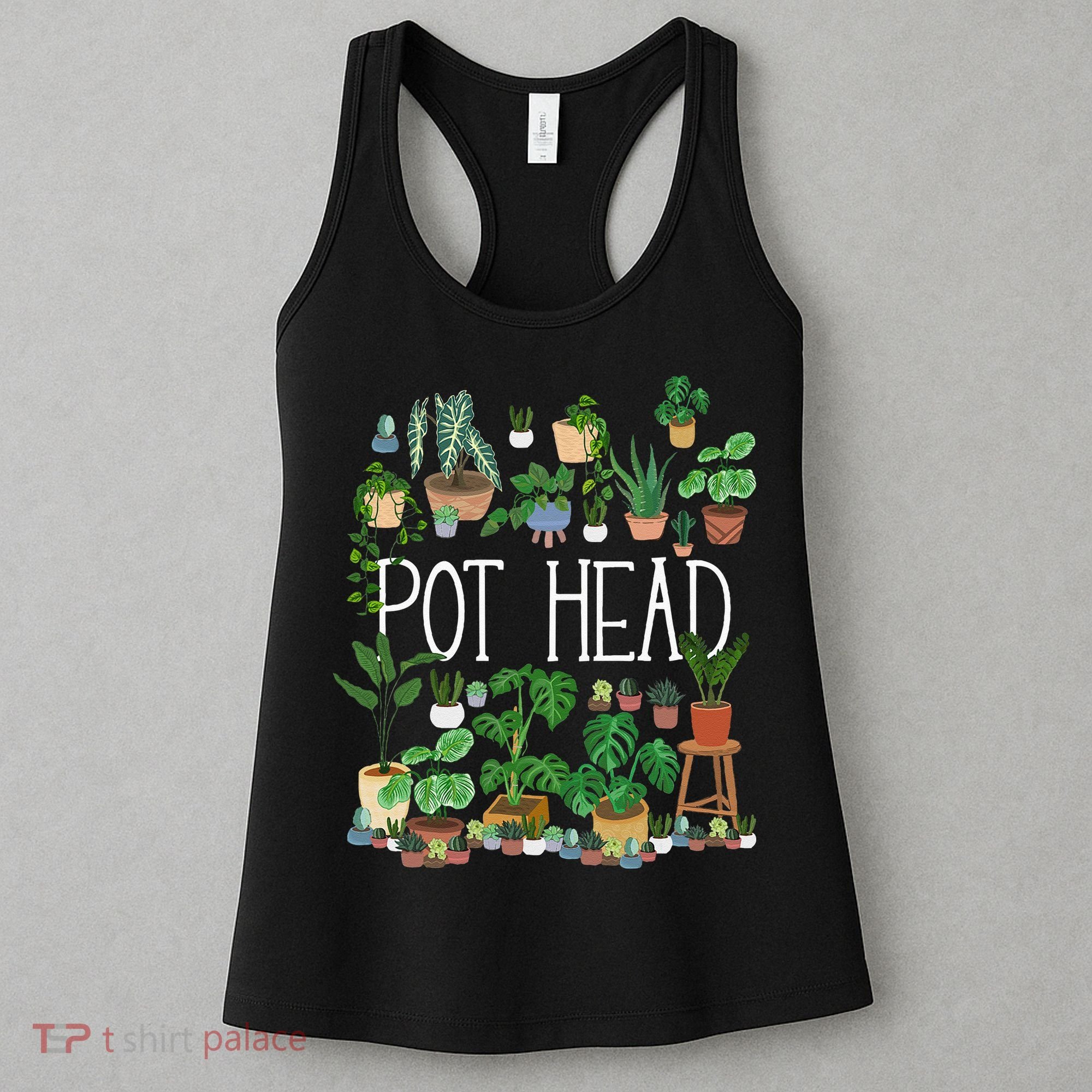 Gardening Potted Plant Lover Pot Head Gardener Garden Women's Tank Top