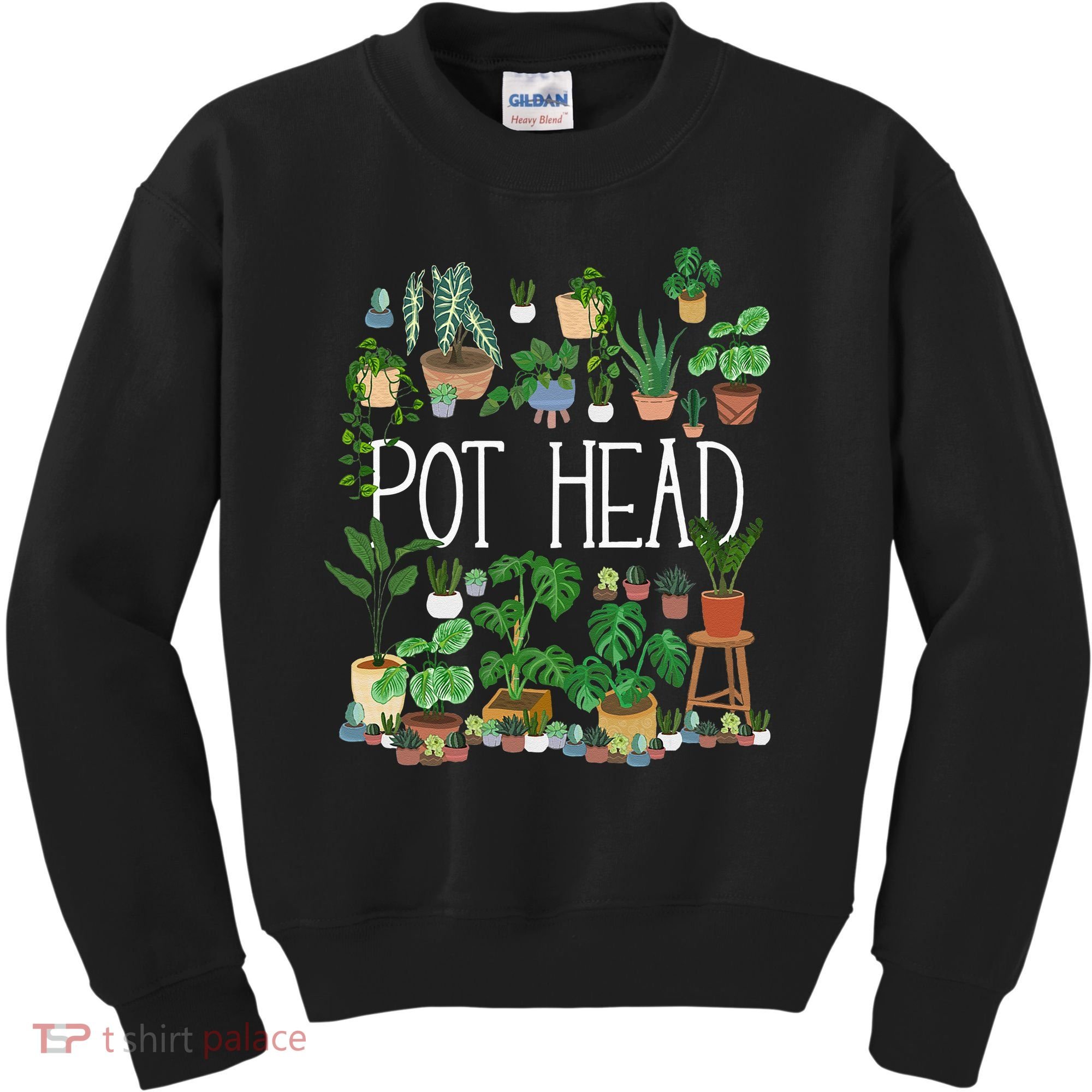 Gardening Potted Plant Lover Pot Head Gardener Garden Kids Sweatshirt