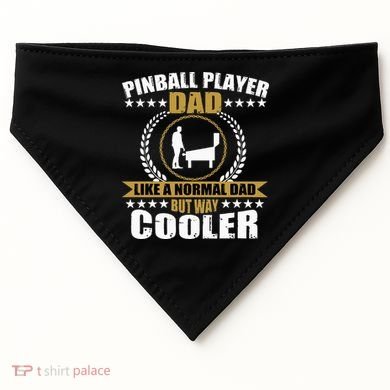 Great Pinball Player Dad Game Pinball USA-Made Doggie Bandana