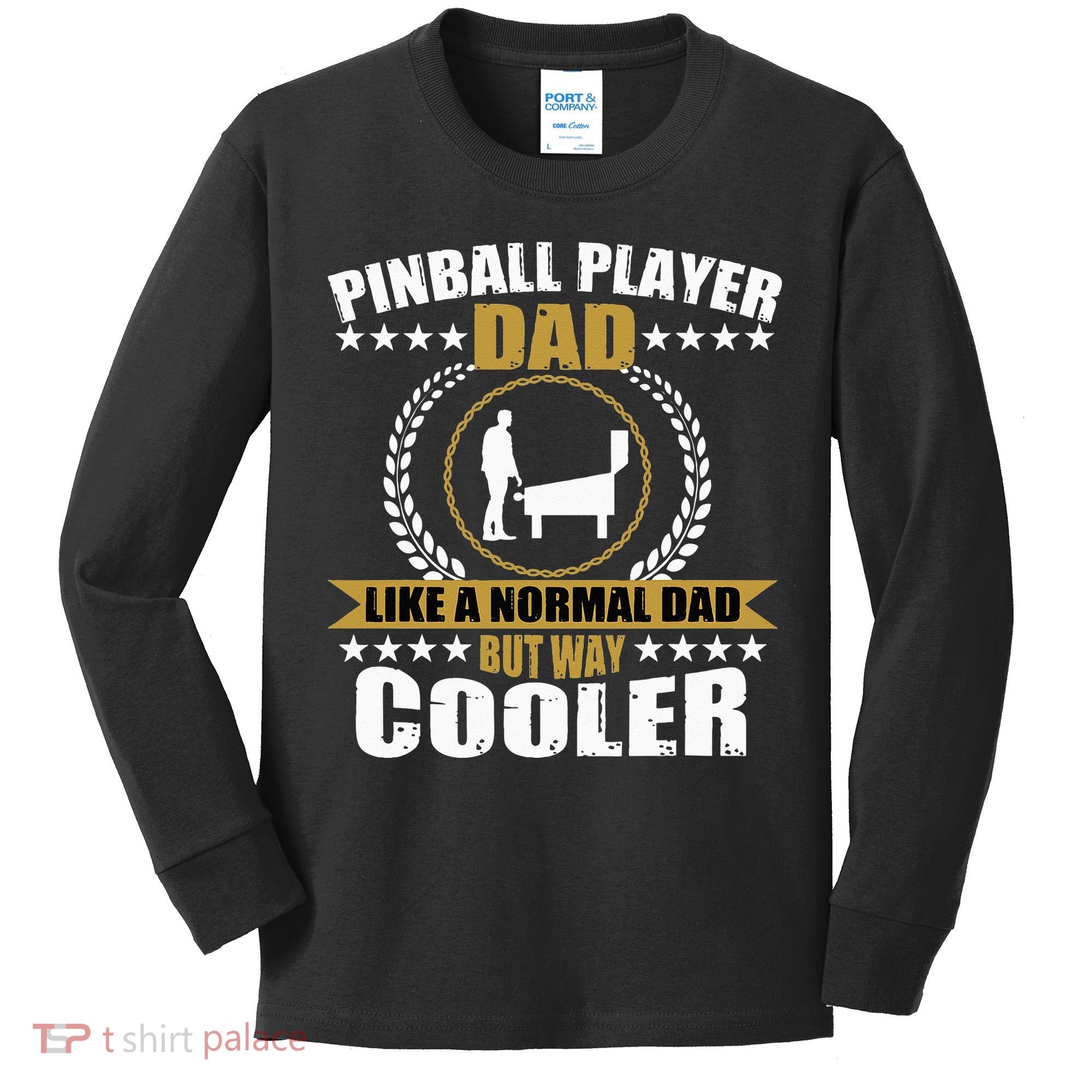 Great Pinball Player Dad Game Pinball Kids Long Sleeve Shirt