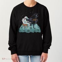 Grand Piano Pianist Gift Astronaut Music Piano Women's Sweatshirt thumb 0