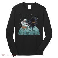 Grand Piano Pianist Gift Astronaut Music Piano Long Sleeve Shirt thumb 0