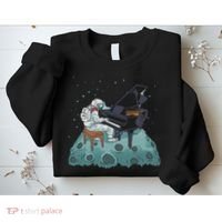 Grand Piano Pianist Gift Astronaut Music Piano Sweatshirt thumb 2