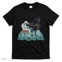 Grand Piano Pianist Gift Astronaut Music Piano T-Shirt thumb 0