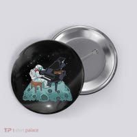 Grand Piano Pianist Gift Astronaut Music Piano Button thumb 0