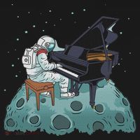 Grand Piano Pianist Gift Astronaut Music Piano Toddler Hoodie thumb 2