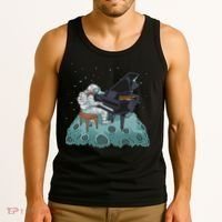 Grand Piano Pianist Gift Astronaut Music Piano Tank Top thumb 3