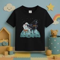 Grand Piano Pianist Gift Astronaut Music Piano Toddler T-Shirt thumb 3