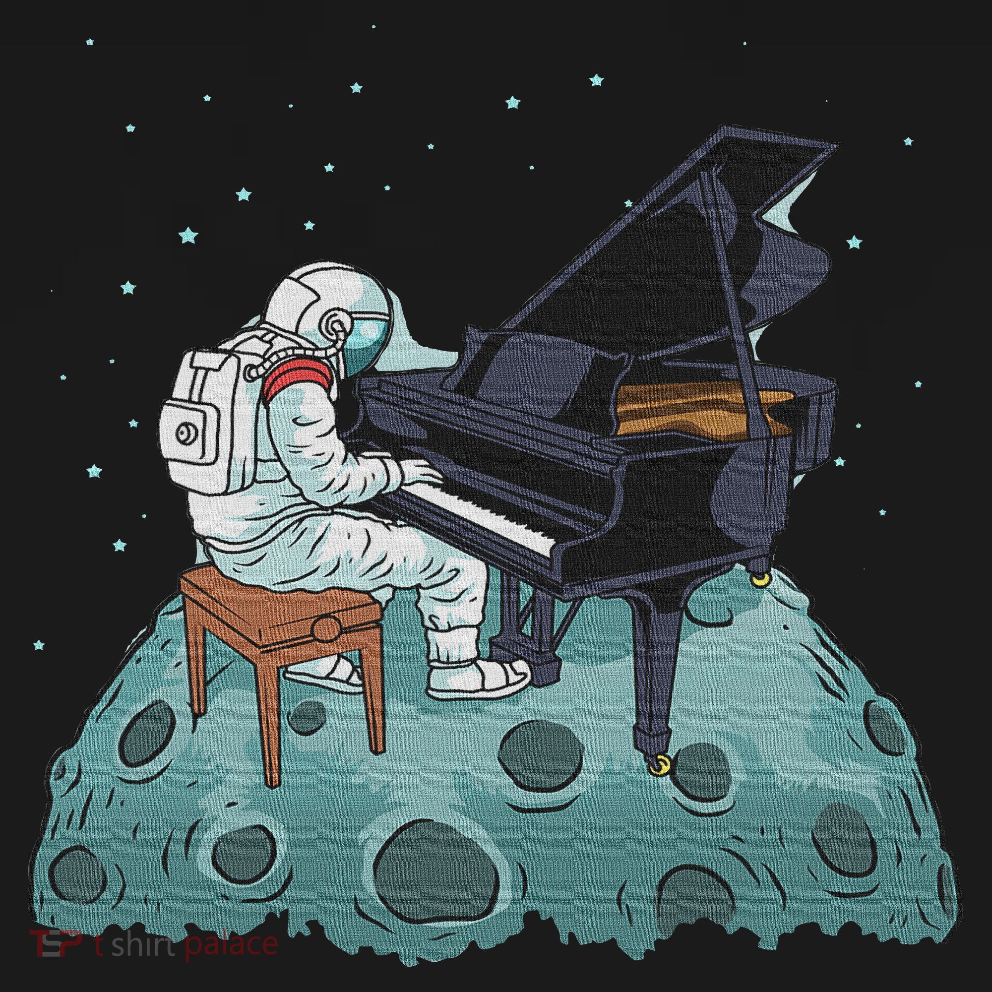 Grand Piano Pianist Gift Astronaut Music Piano Visor