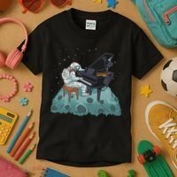 Grand Piano Pianist Gift Astronaut Music Piano Kids T-Shirt thumb 3