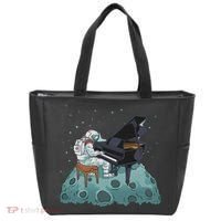 Grand Piano Pianist Gift Astronaut Music Piano Tote Bag thumb 0