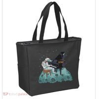 Grand Piano Pianist Gift Astronaut Music Piano Tote Bag thumb 2