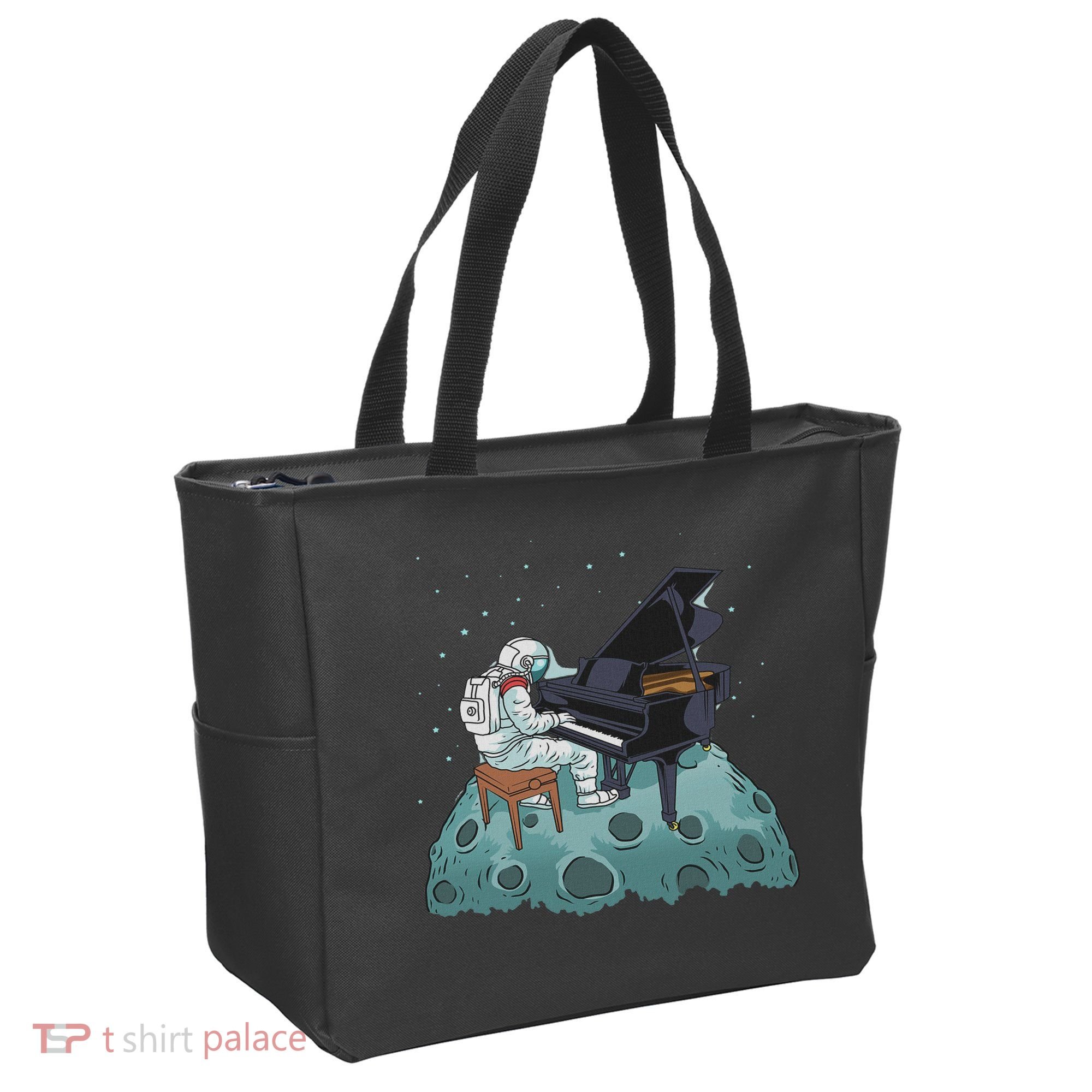Grand Piano Pianist Gift Astronaut Music Piano Tote Bag