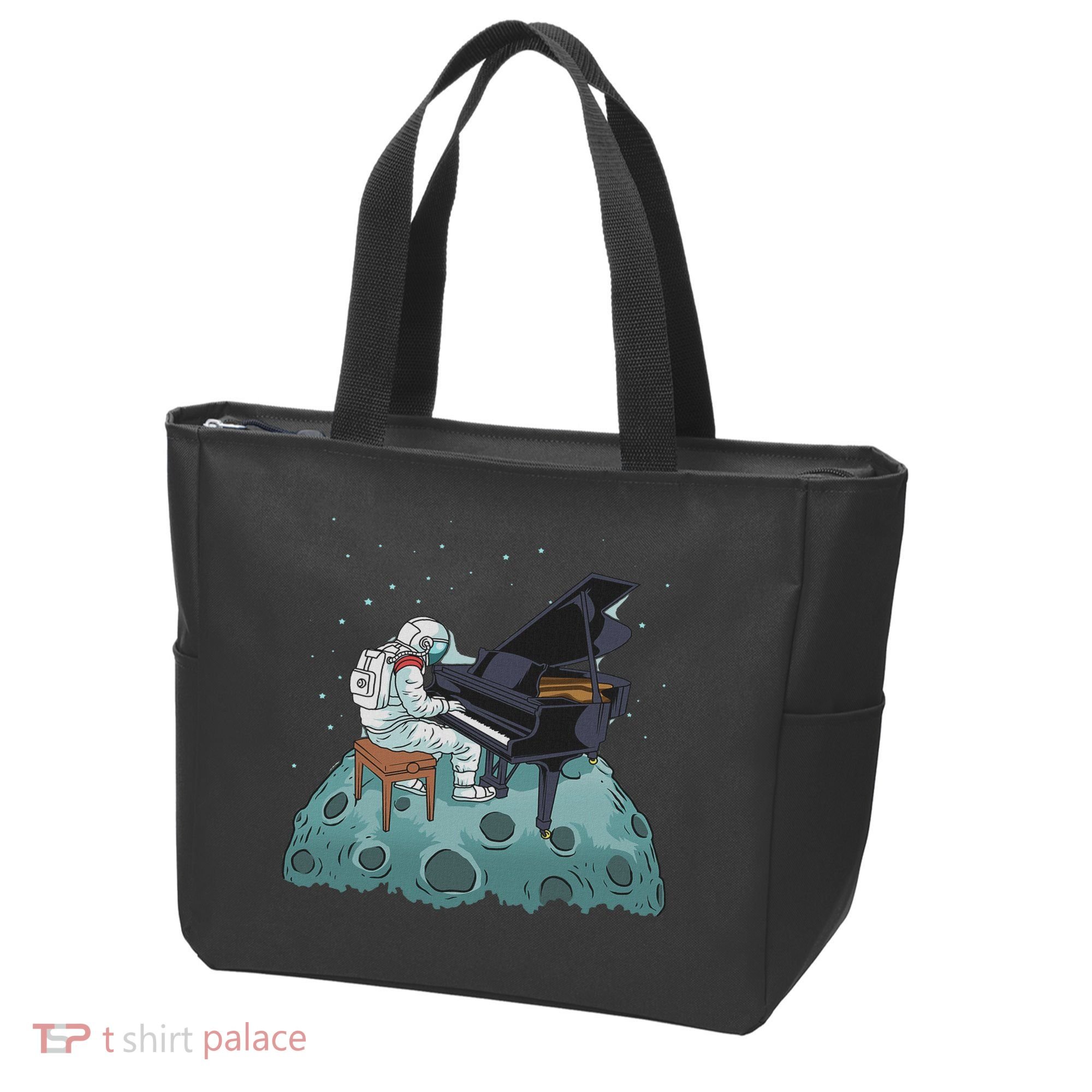 Grand Piano Pianist Gift Astronaut Music Piano Tote Bag