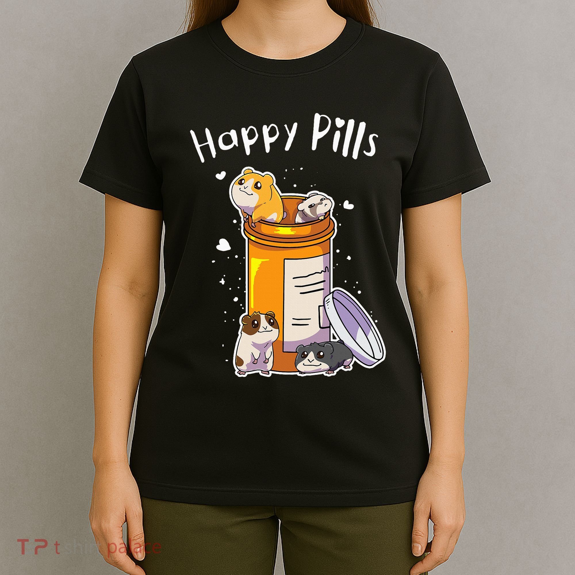 Guinea Pigs Pills Anime Cute Gift T-Shirt
