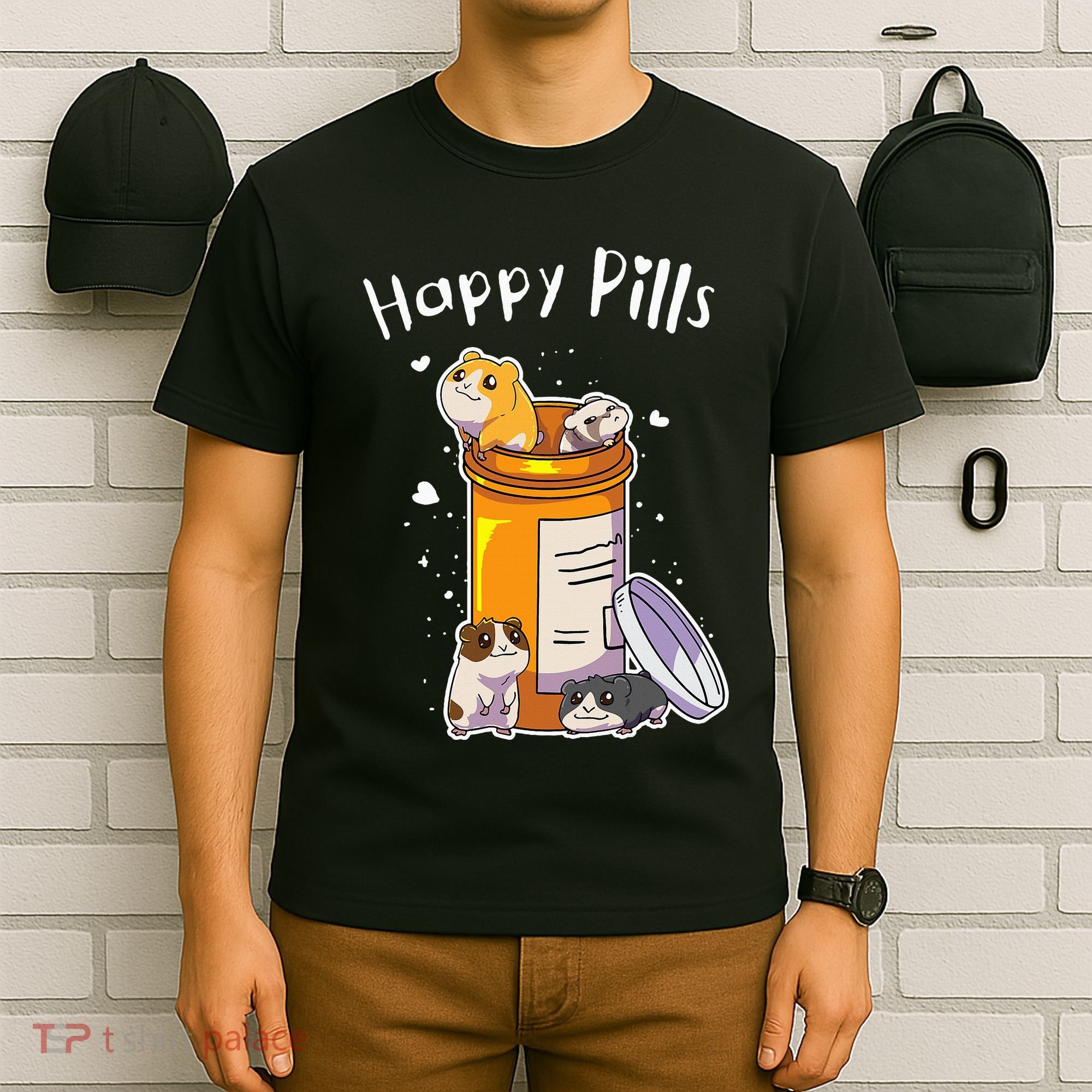 Guinea Pigs Pills Anime Cute Gift T-Shirt