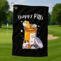 Guinea Pigs Pills Anime Cute Gift Golf Towel thumb 1