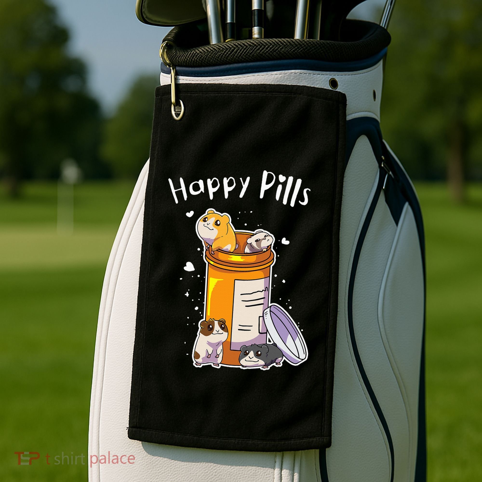 Guinea Pigs Pills Anime Cute Gift Golf Towel