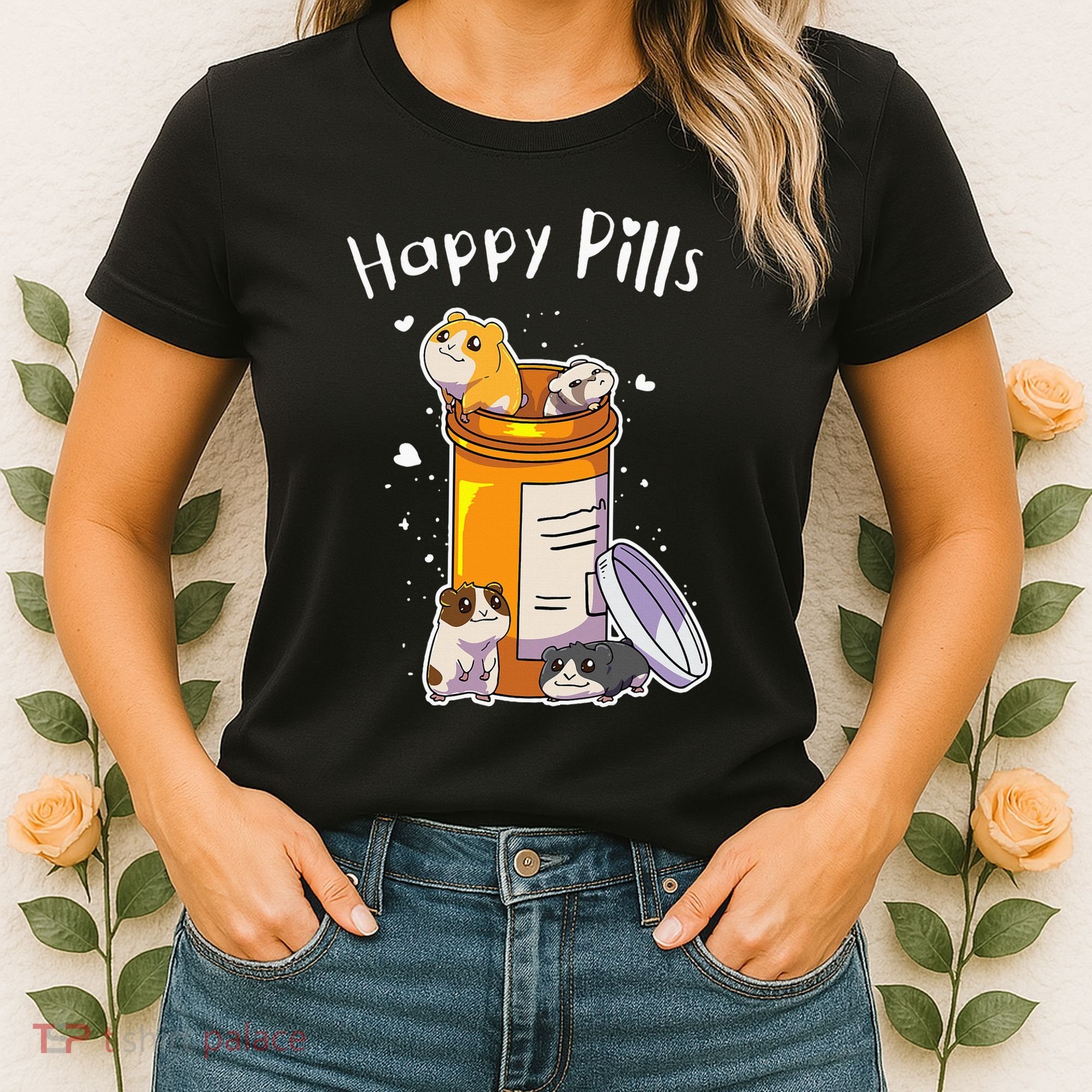 Guinea Pigs Pills Anime Cute Gift Women's T-Shirt