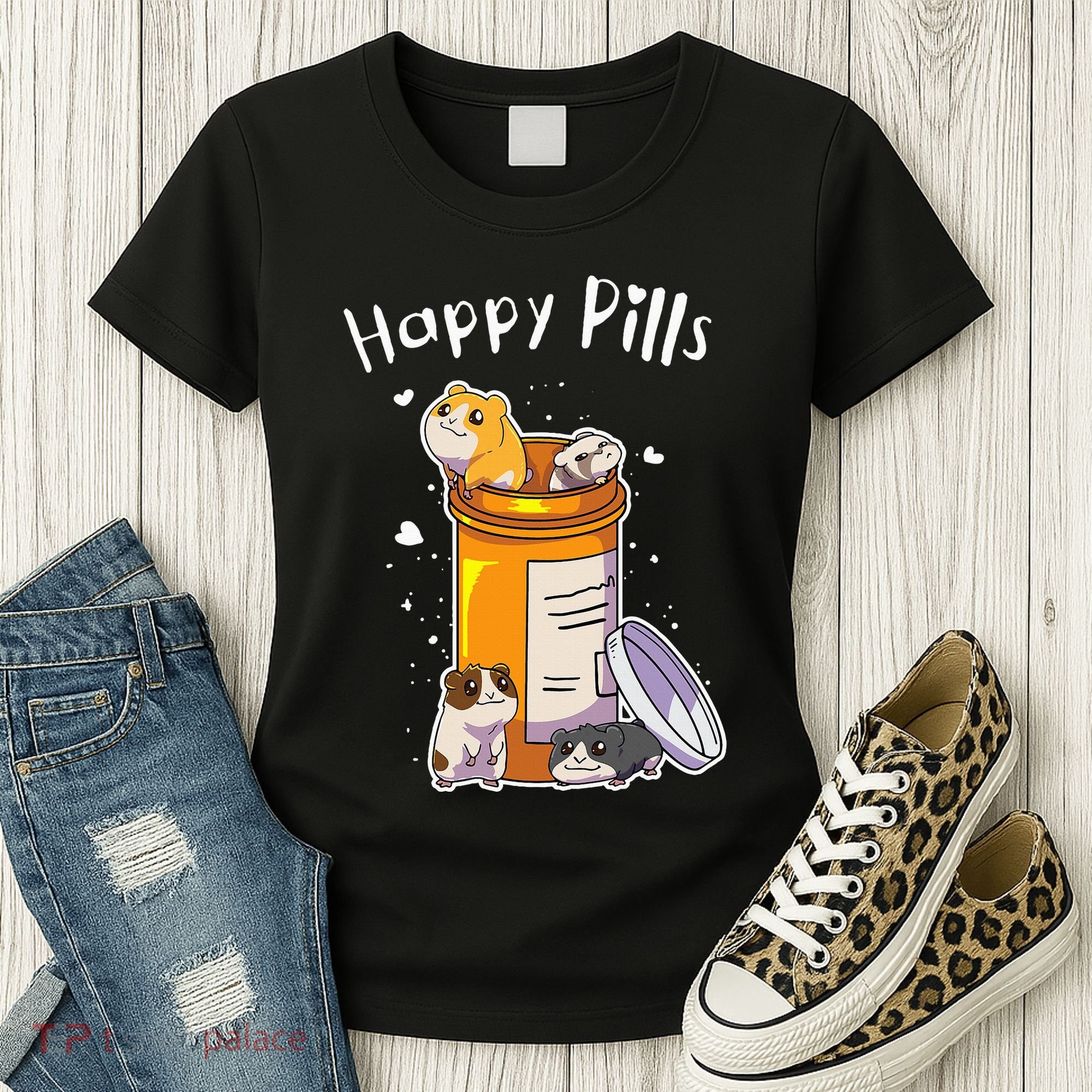 Guinea Pigs Pills Anime Cute Gift Women's T-Shirt
