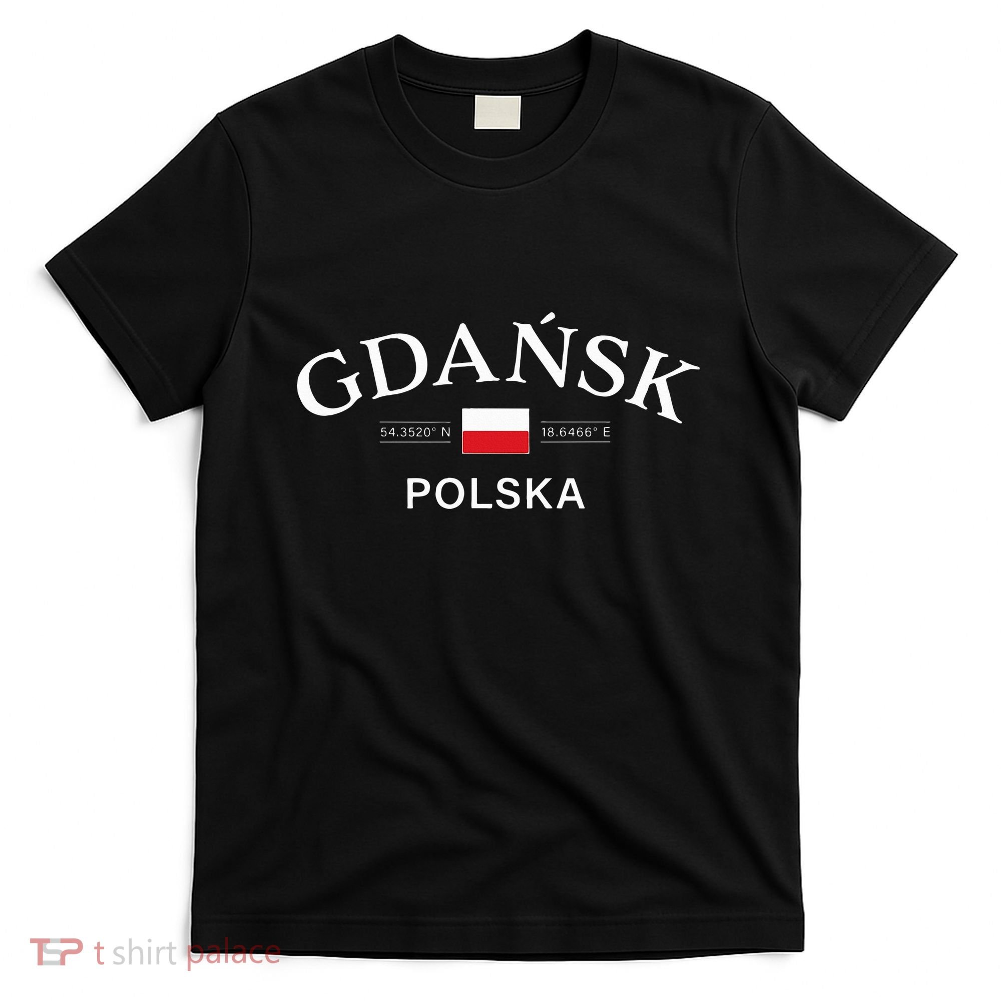 Gdansk Polska Polish Coordinates T-Shirt
