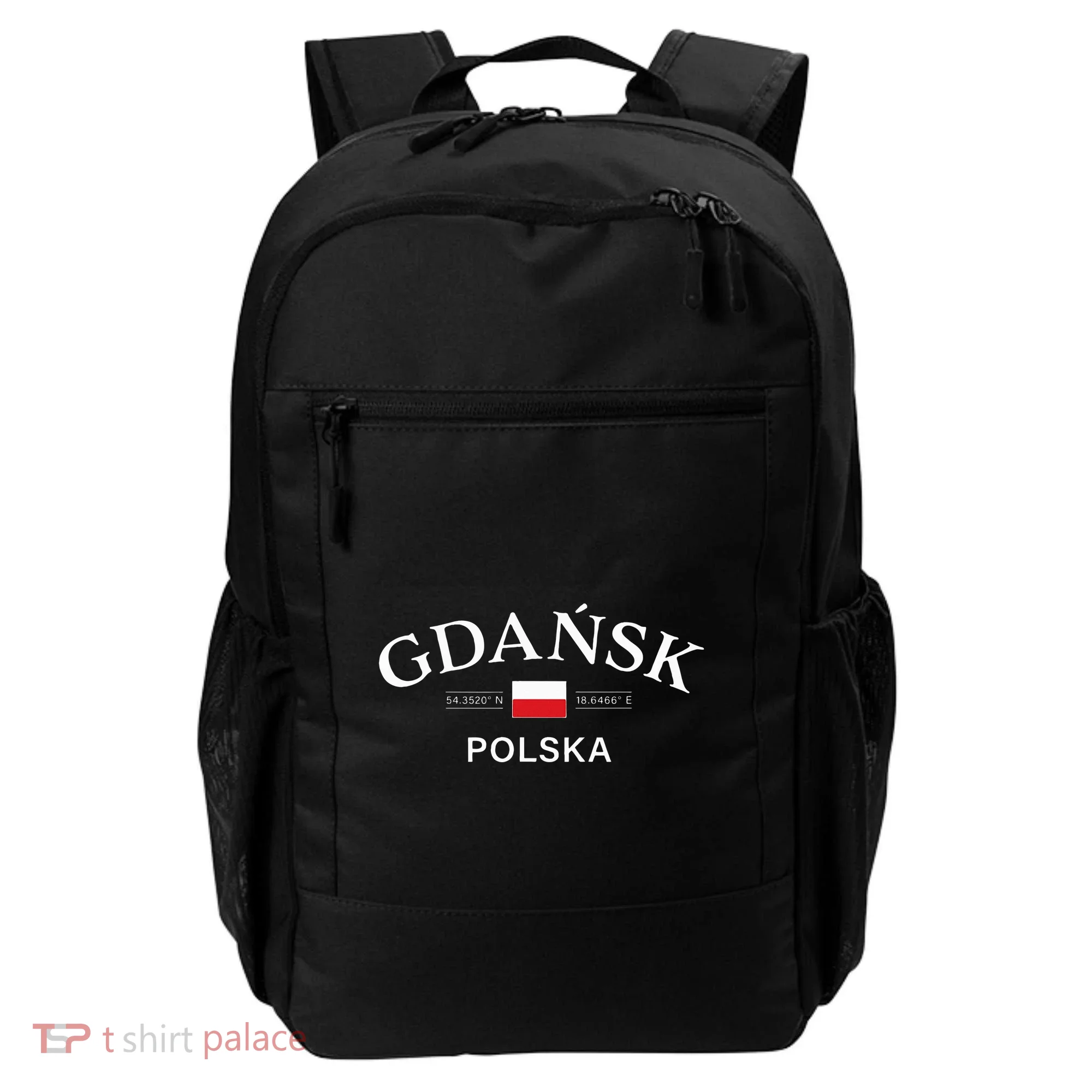 Gdansk Polska Polish Coordinates Backpack