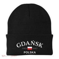 Gdansk Polska Polish Coordinates Beanie thumb 0
