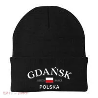 Gdansk Polska Polish Coordinates Beanie thumb 0