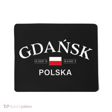 Gdansk Polska Polish Coordinates Mousepad