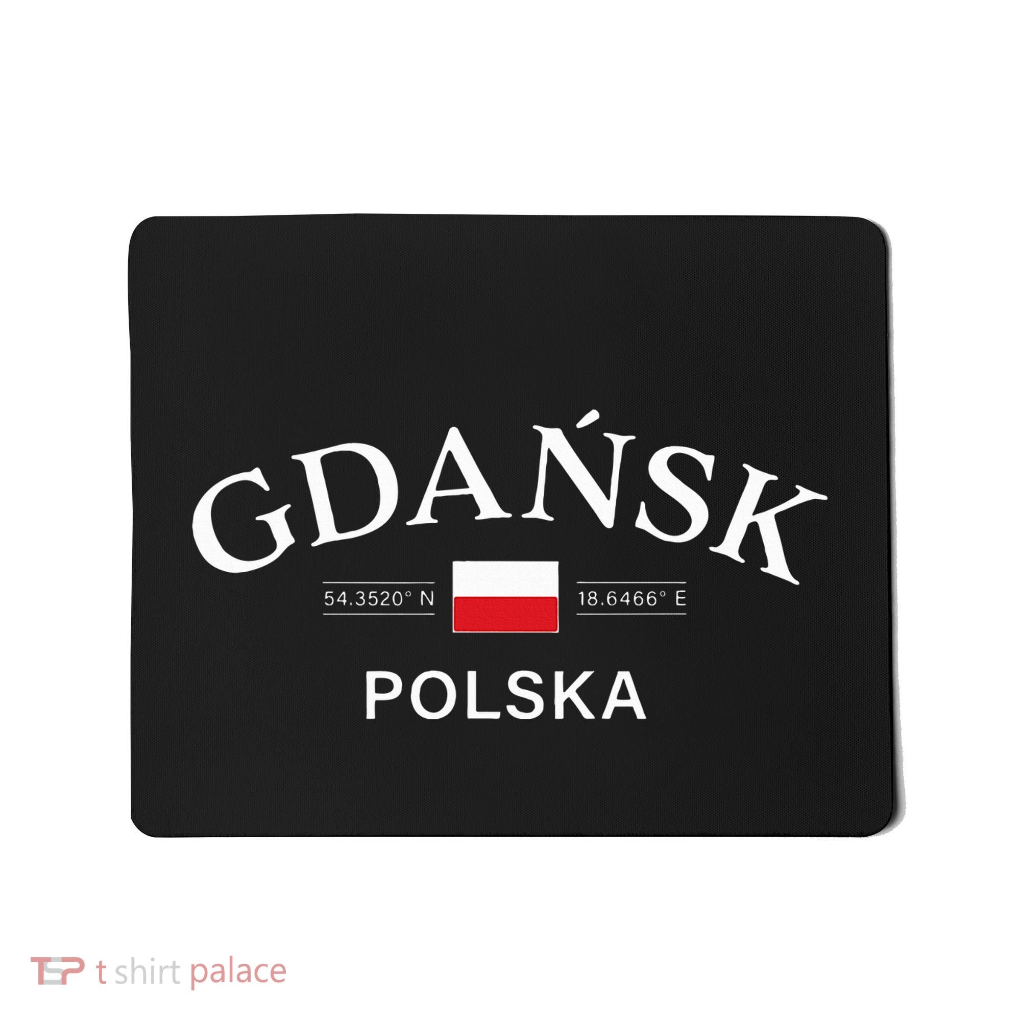 Gdansk Polska Polish Coordinates Mousepad