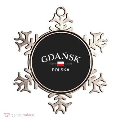 Gdansk Polska Polish Coordinates Ornament