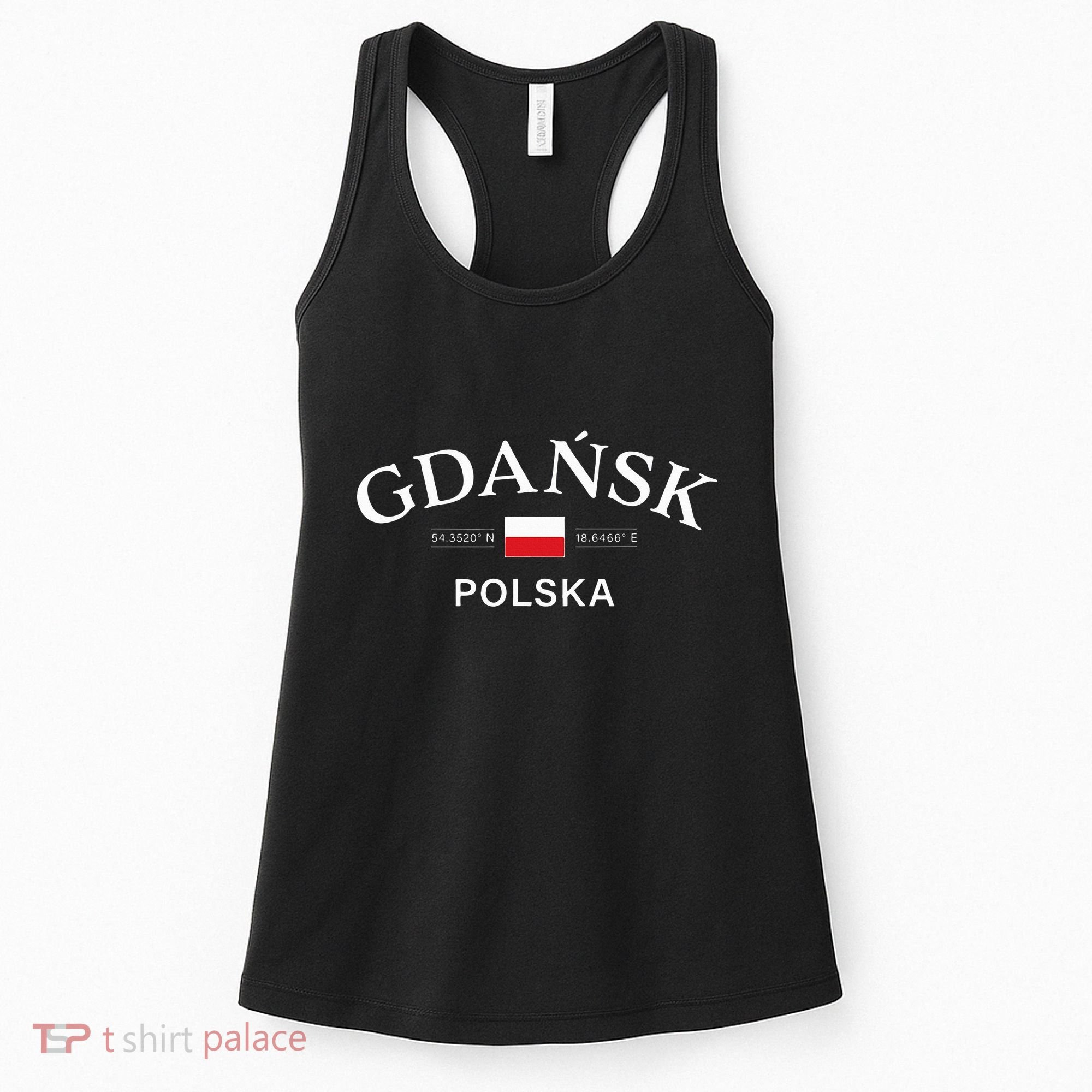 Gdansk Polska Polish Coordinates Women's Tank Top