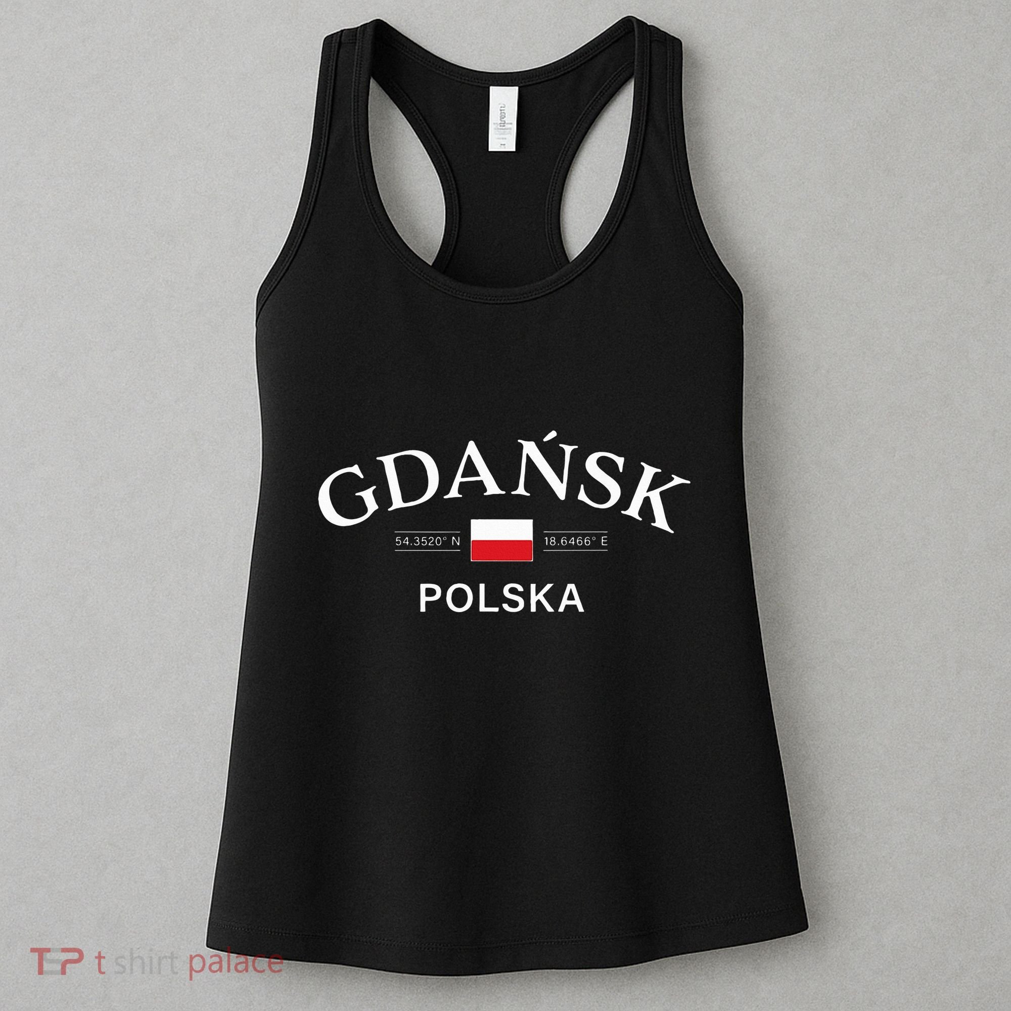 Gdansk Polska Polish Coordinates Women's Tank Top