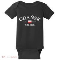 Gdansk Polska Polish Coordinates Baby Bodysuit thumb 0