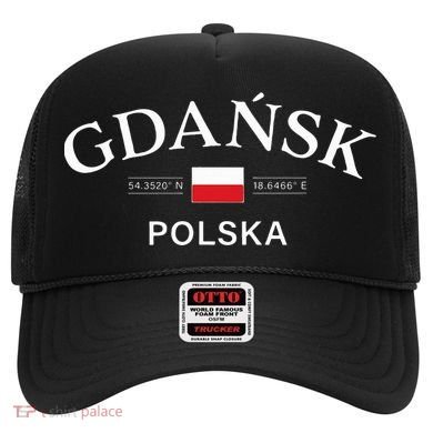 Gdansk Polska Polish Coordinates Hat