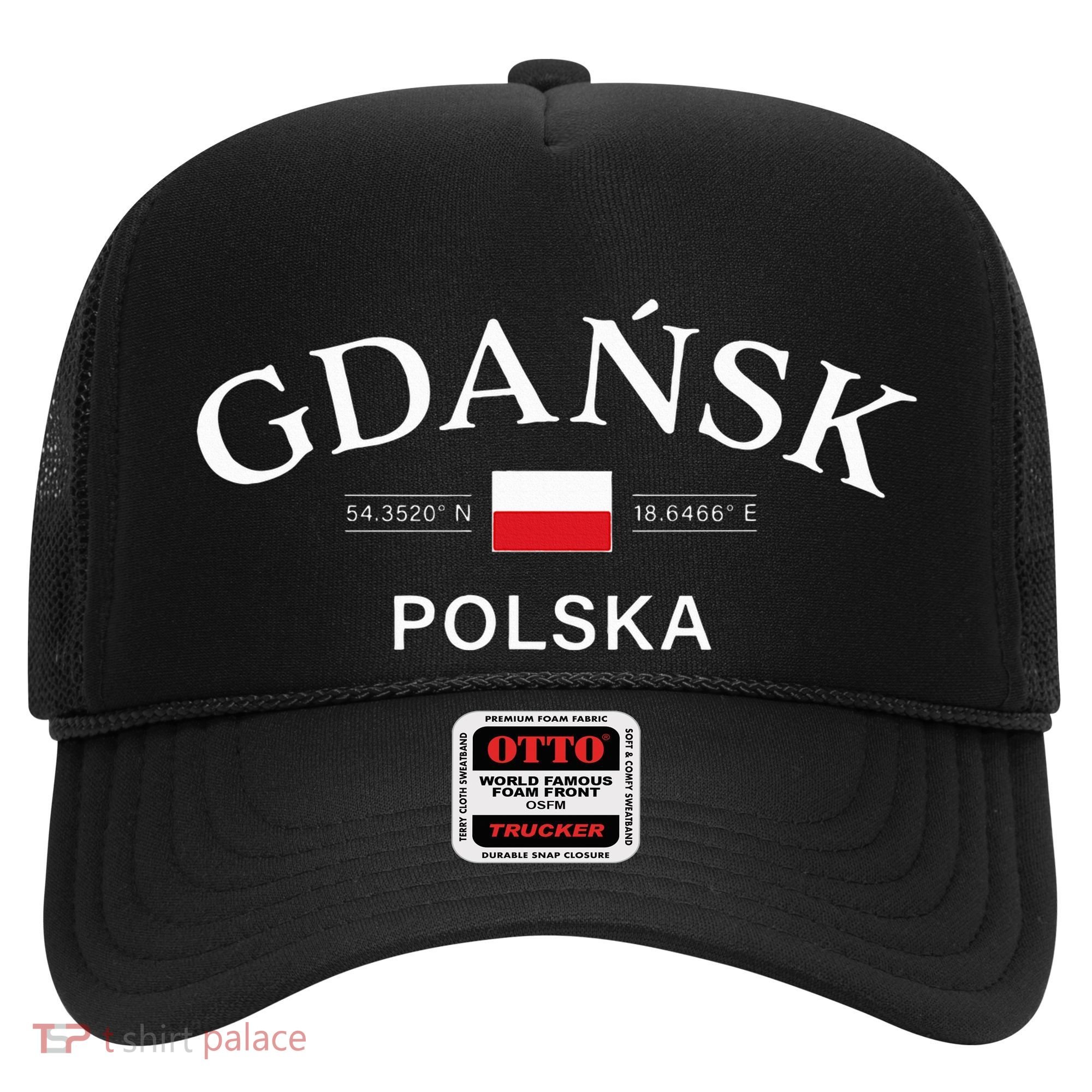 Gdansk Polska Polish Coordinates Hat