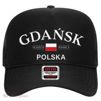 Gdansk Polska Polish Coordinates Hat thumb 0