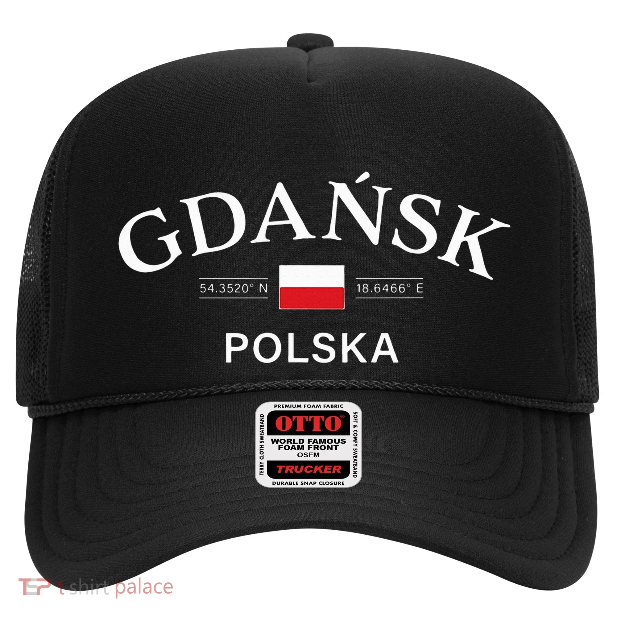 Gdansk Polska Polish Coordinates Hat