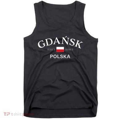 Gdansk Polska Polish Coordinates Tank Top