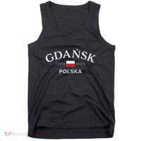 Gdansk Polska Polish Coordinates Tank Top thumb 0