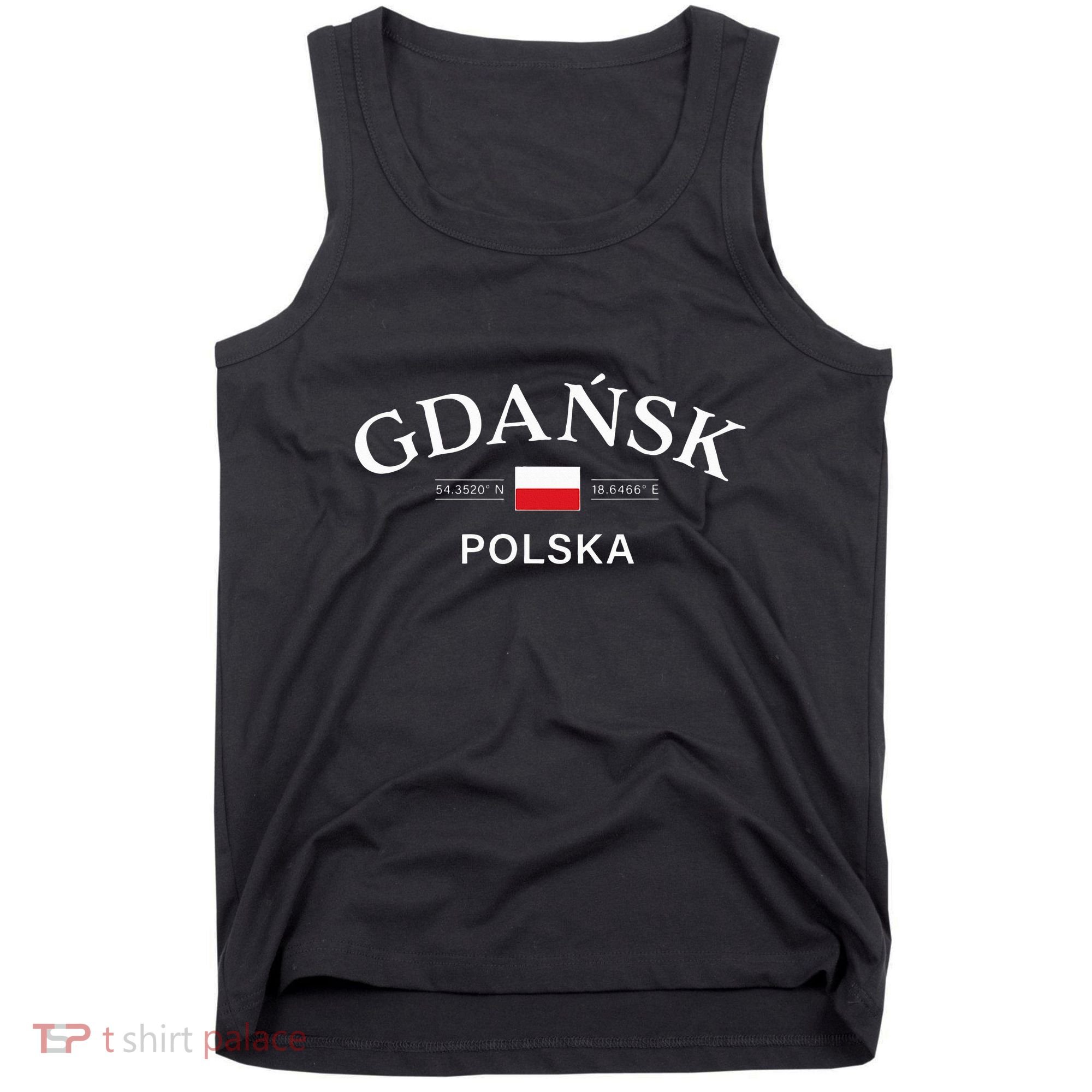 Gdansk Polska Polish Coordinates Tank Top