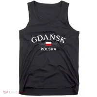 Gdansk Polska Polish Coordinates Tank Top thumb 0