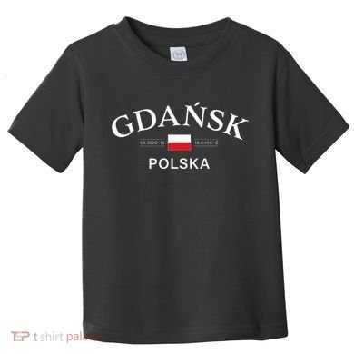 Gdansk Polska Polish Coordinates Toddler T-Shirt
