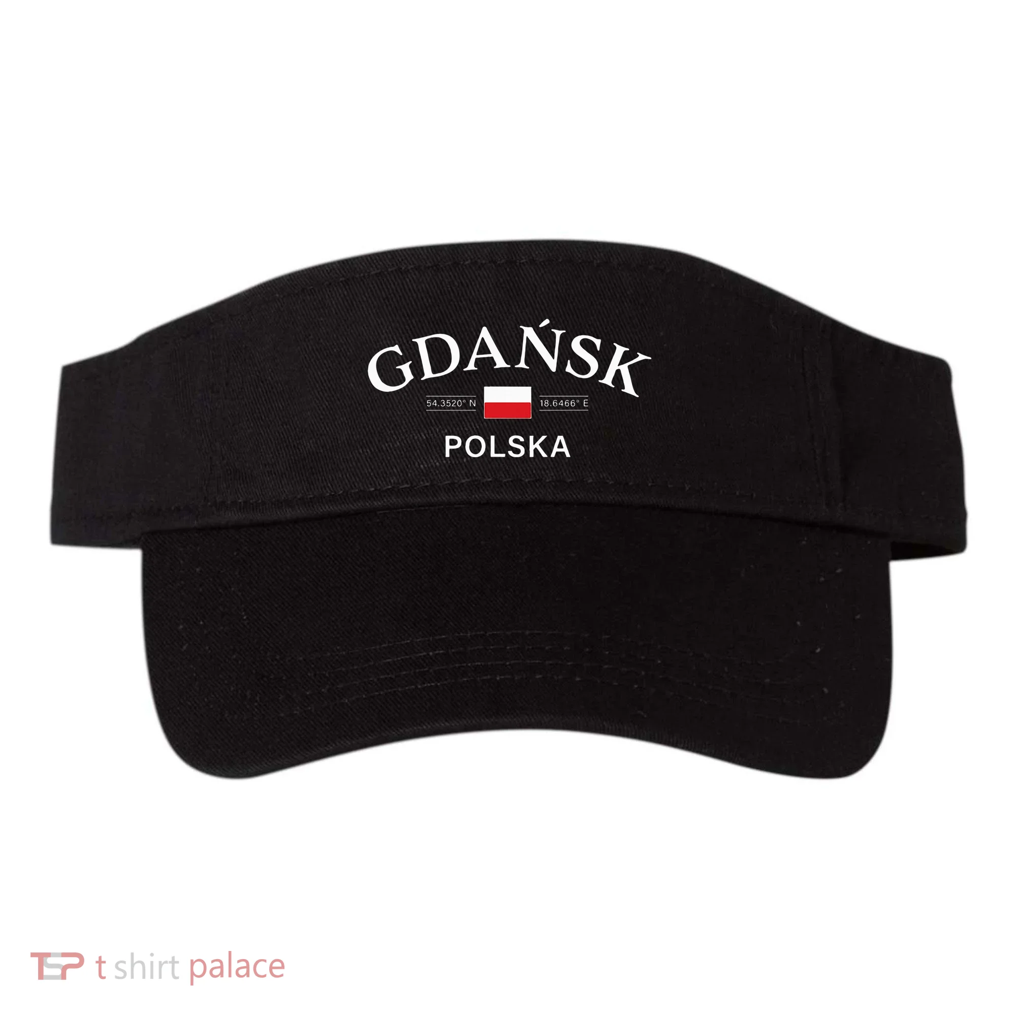 Gdansk Polska Polish Coordinates Visor